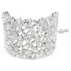 Swarovski Mesmera Soft Bracelet Wide Rhodium Shiny White In Silver Tone