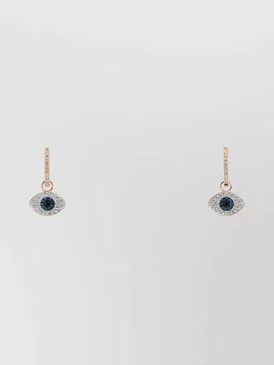 Swarovski Metal Eye Symbol Earrings