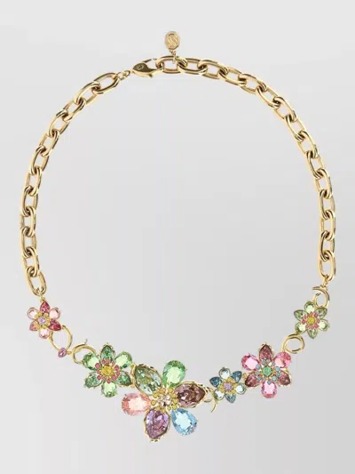 Swarovski Metal Idyllia Necklace In Transparent