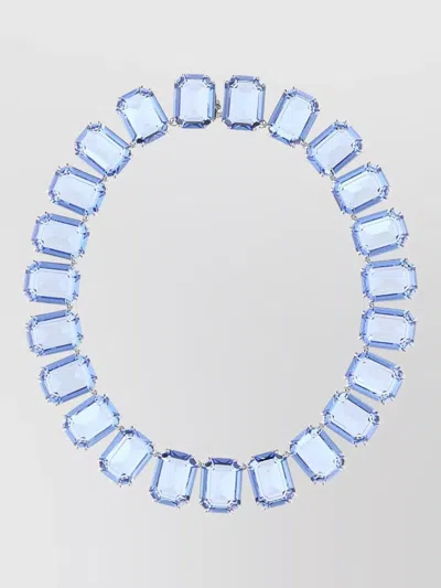 Swarovski Metal Millenia Collar Prong Set Gemstones In Blue