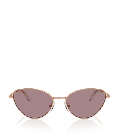 Swarovski Metal Sk7014 Sunglasses In Gold