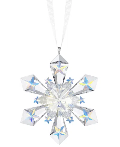 Swarovski Metallic-accent Crystal Snowflake Ornament In No Color