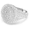 Swarovski White, Rhodium Plated Meteora Cocktail Ring In White