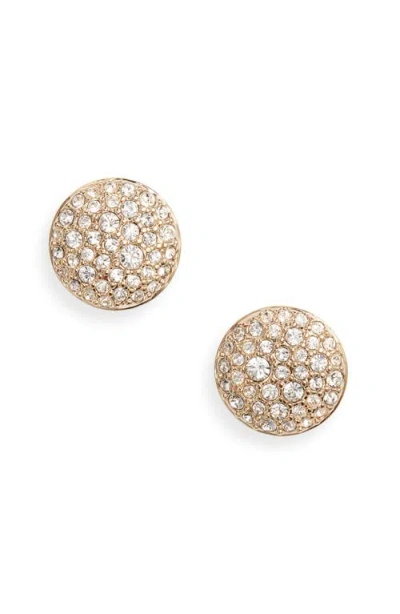 Swarovski Meteora Crystal Stud Earrings In Gold