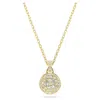 Swarovski Meteora Pendant Small Gold Shiny Crystal In White
