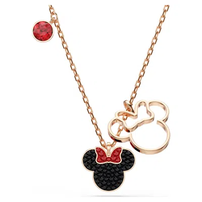 Swarovski Mickey & Minnie Pendant In Black