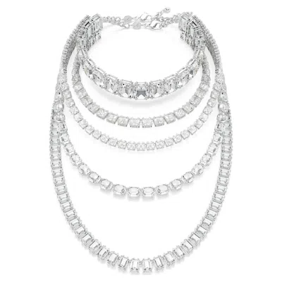 Swarovski Millenia Halskette Im Lagenlook In White