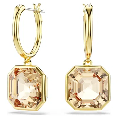 Swarovski Millenia 水滴形耳環 In Brown