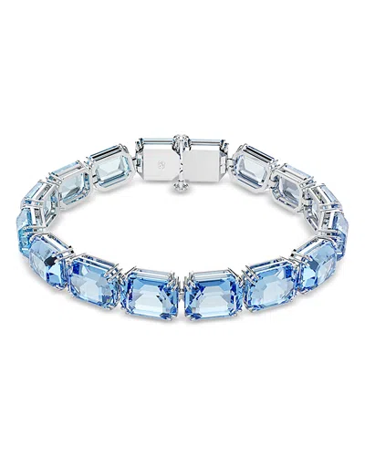 Swarovski Millenia Tennis Bracelet In Blue