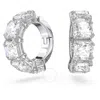 Swarovski Millenia Clip Earrings Pair Rhodium Shiny White In White