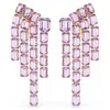 Swarovski Millenia Chandelier Clip Earrings In Purple