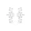 Swarovski Millenia Clip Earrings Rhodium Shiny Crystal Ignite In Grey