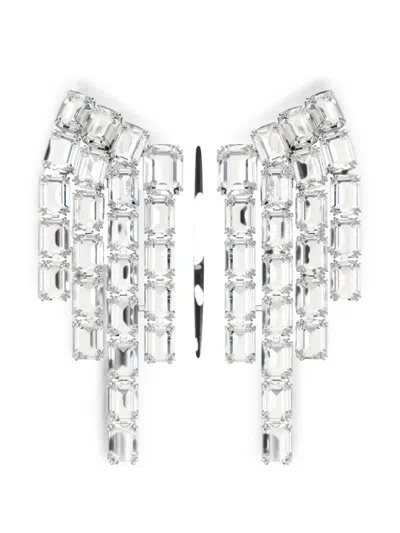 Swarovski Millenia Clip Earrings In Silver