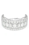 Swarovski Millenia Choker In White/silver