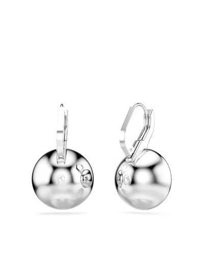 Swarovski Millenia Crystal-embellished Hoop Earrings In Metallic