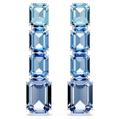 Swarovski Millenia Drop Earrings In Blau