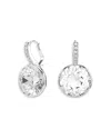 Swarovski Millenia Rhodium Plated Drop Earrings In Metallic