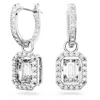 Swarovski Silver-tone Millenia Crystal Drop Earrings In White