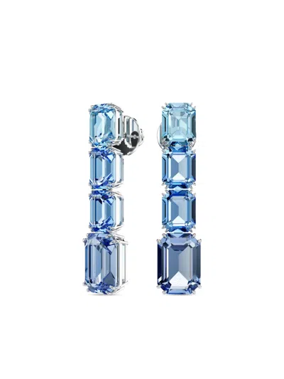 Swarovski Millenia Crystal Drop Earrings In Blue
