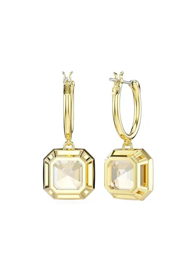 Swarovski Millenia Gold-tone Crystal-embellished Hoop Earrings