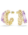 Swarovski Millenia Hoop Earrings In Purple