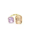 Swarovski Millenia Gold-tone Plated Open Ring In Multi