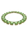 Swarovski Millenia Octagon Cut Crystals Necklace In Green