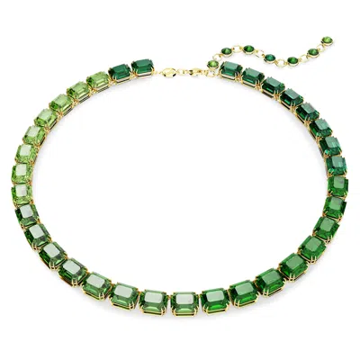 Swarovski Millenia Crystal Collar Necklace In Green