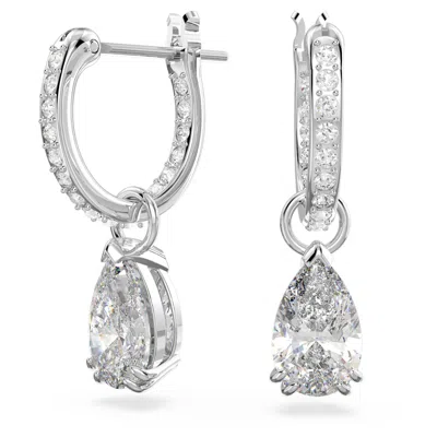 Swarovski Millenia Hoop Earrings In White