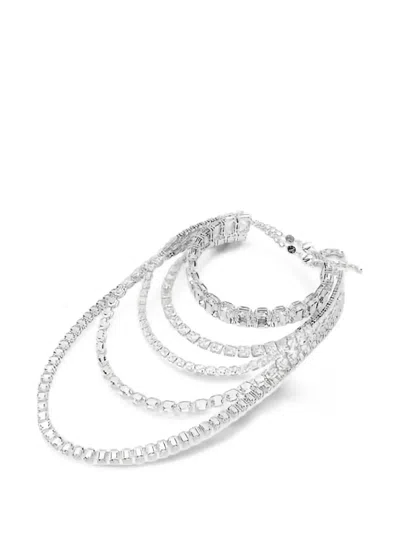 Swarovski Millenia Layered Necklace In Silver