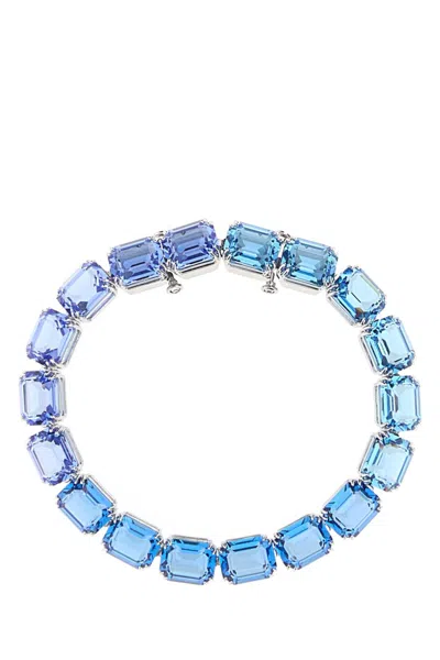 Swarovski Millenia Light Blue Metal And Crystal Bracelet