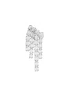 Swarovski Millenia Rhodium Plated Crystal Chandelier Clip Earrings In Metallic