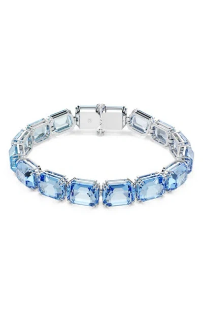 Swarovski Millenia Tennis Bracelet In Blue
