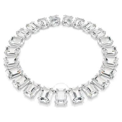 Swarovski Millenia Octagon Cut Tennis Necklace In White