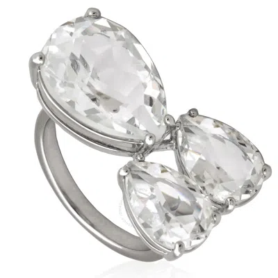 Swarovski Millenia Pear Cut Crystals In White/silver Tone
