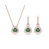 Swarovski Millenia Pendant And Earring Set In Gold
