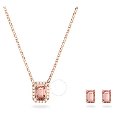 Swarovski Millenia Pink Una Octagon Cut Set | ModeSens
