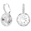 Swarovski Millenia Rhodium Plated Drop Earrings In Metallic