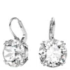 Swarovski Millenia Rhodium Plated Drop Earrings In Silver