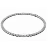 Swarovski Millenia Rhodium Plated Square Necklace In White/silver Tone