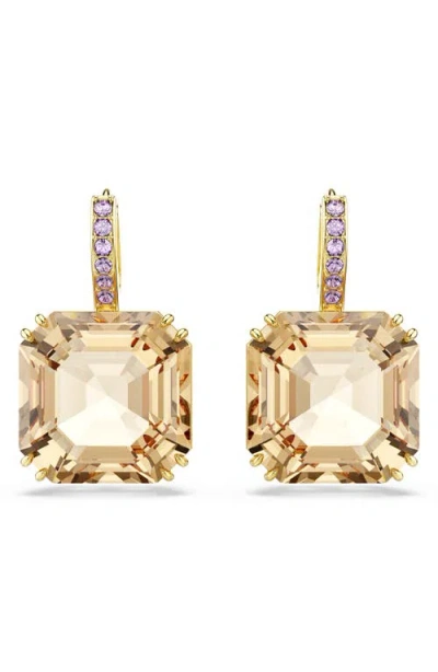 Swarovski Millenia Square Drop Earrings In Multi