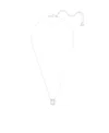 Swarovski Millenia Square  Embellished Necklace In White