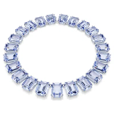 Swarovski Millenia Tennis Necklace In Blue