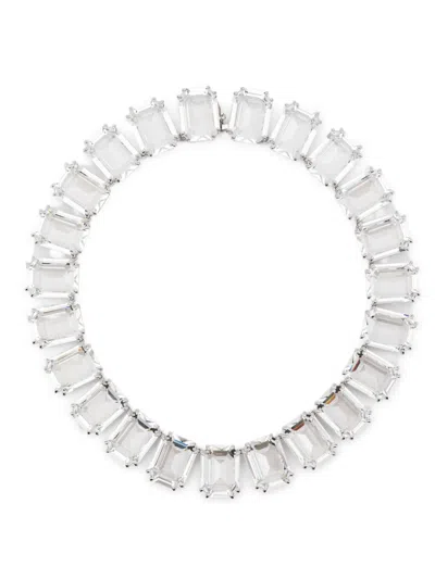 Swarovski Millenia Tennis Necklace In Silver