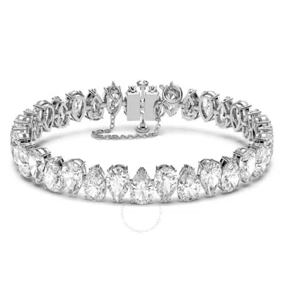 SWAROVSKI SWAROVSKI MILLENIA WHITE RHODIUM PLATED PEAR CUT MILLENIA BRACELET