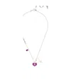 Swarovski Mine Heart Necklace In White
