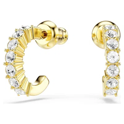 Swarovski Mini Hoop Hoop Earrings In White