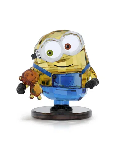 Swarovski Minions Bob Figurine In Yellow,blue