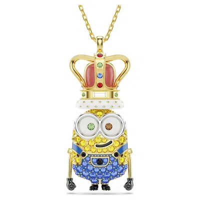 Swarovski Minions King Bob Pendant In Multi