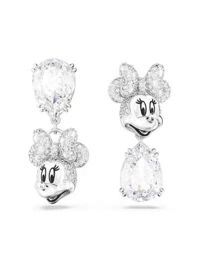Swarovski Minnie Mouse Drop Earrings In Metallic